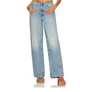 MOTHER Light Blue Wide Leg Jeans